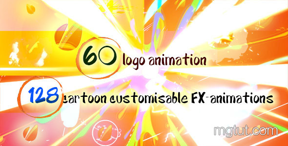AE模板-60个Logo动画+128组MG图形动画元素