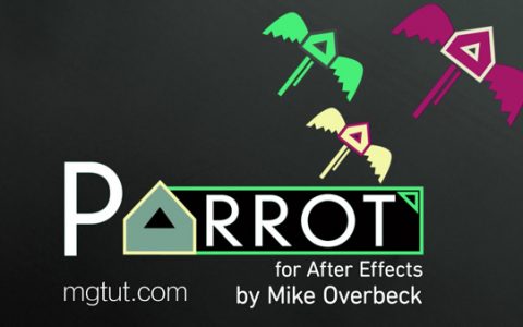 父子图层跟随MG动画AE脚本 Aescripts Parrot v1.0.2 + 视频教程