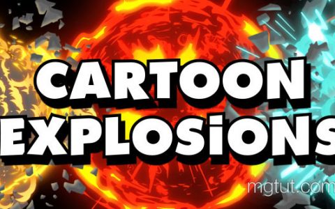 AE模板-游戏卡通能量爆炸元素动画